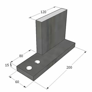 Staffe di fissaggio per paravento